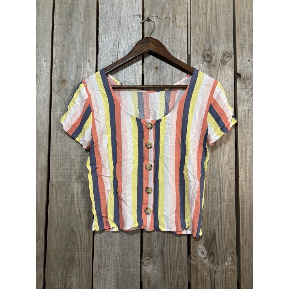 Abercrombie & Fitch Multicolor‎ Stripe Top Small